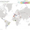 ワールドカップ登録全選手の出生地をマッピングした世界地図がおもしろい